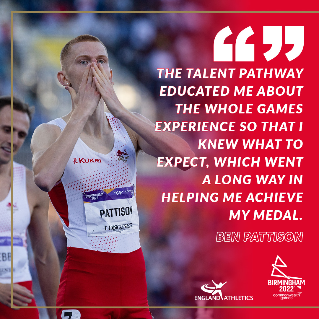 Ben Pattison quote: "The Talent Pathway educated me about the whole games experience so that I knew what to expect, which went a long way in helping me achieve my medal."