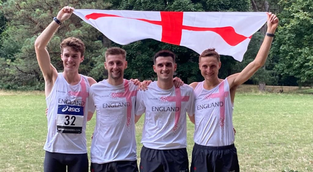England men's team at the Asics Home Nations 5k