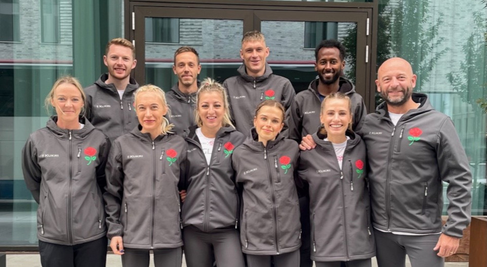 The England team who competed at the Copenhagen Half Marathon