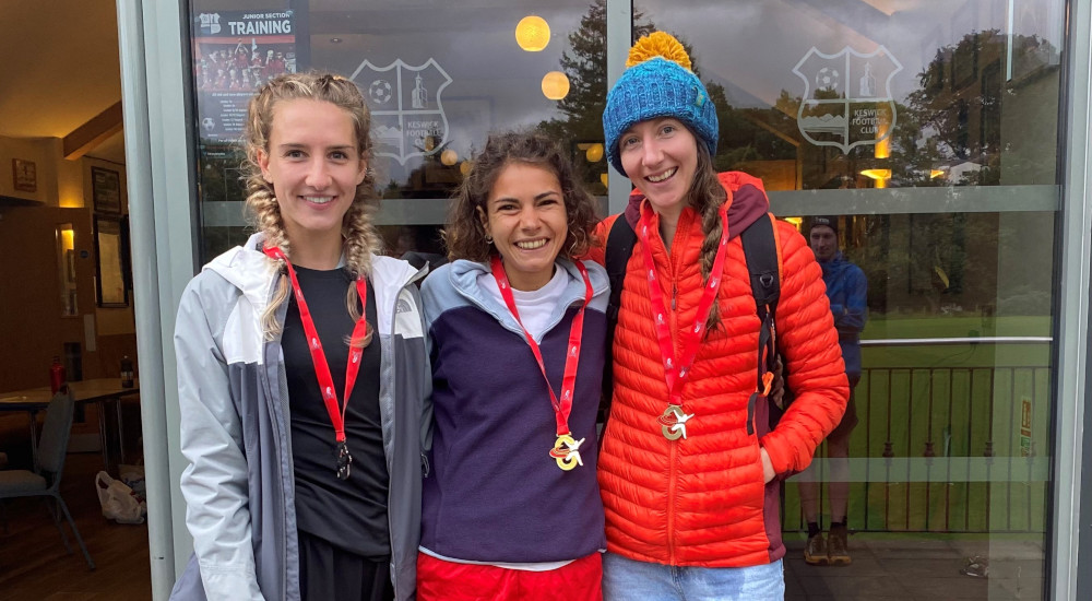 Women's winners at the Senior England Mountain Running Championships